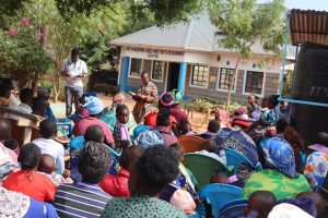 Community gathering at AIC Kanzinwa CDC for MeMA Medical Outreach