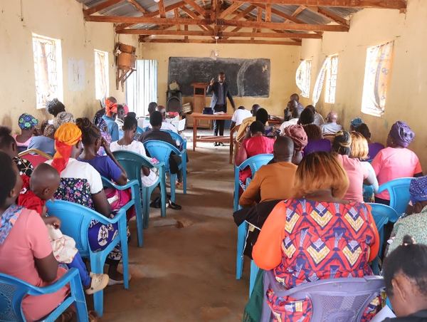 Trainer teaching church leaders